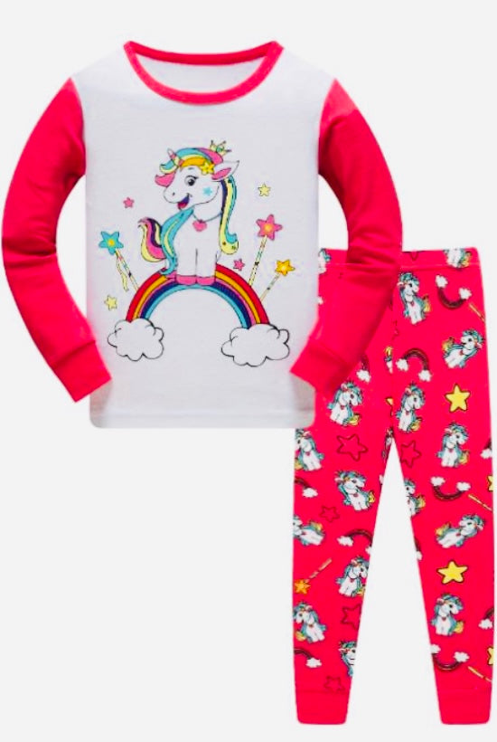 Unicorn Rainbows & Dreams 2 Piece Pajamas