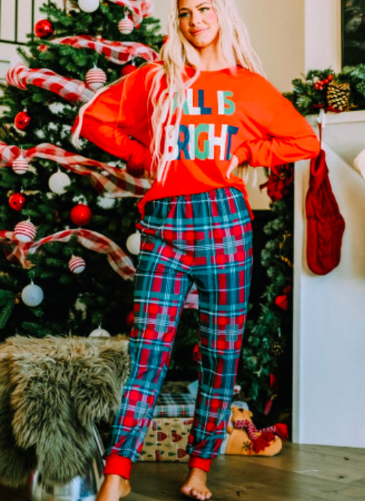 All is Bright - Two Piece Women’s Pajama Set