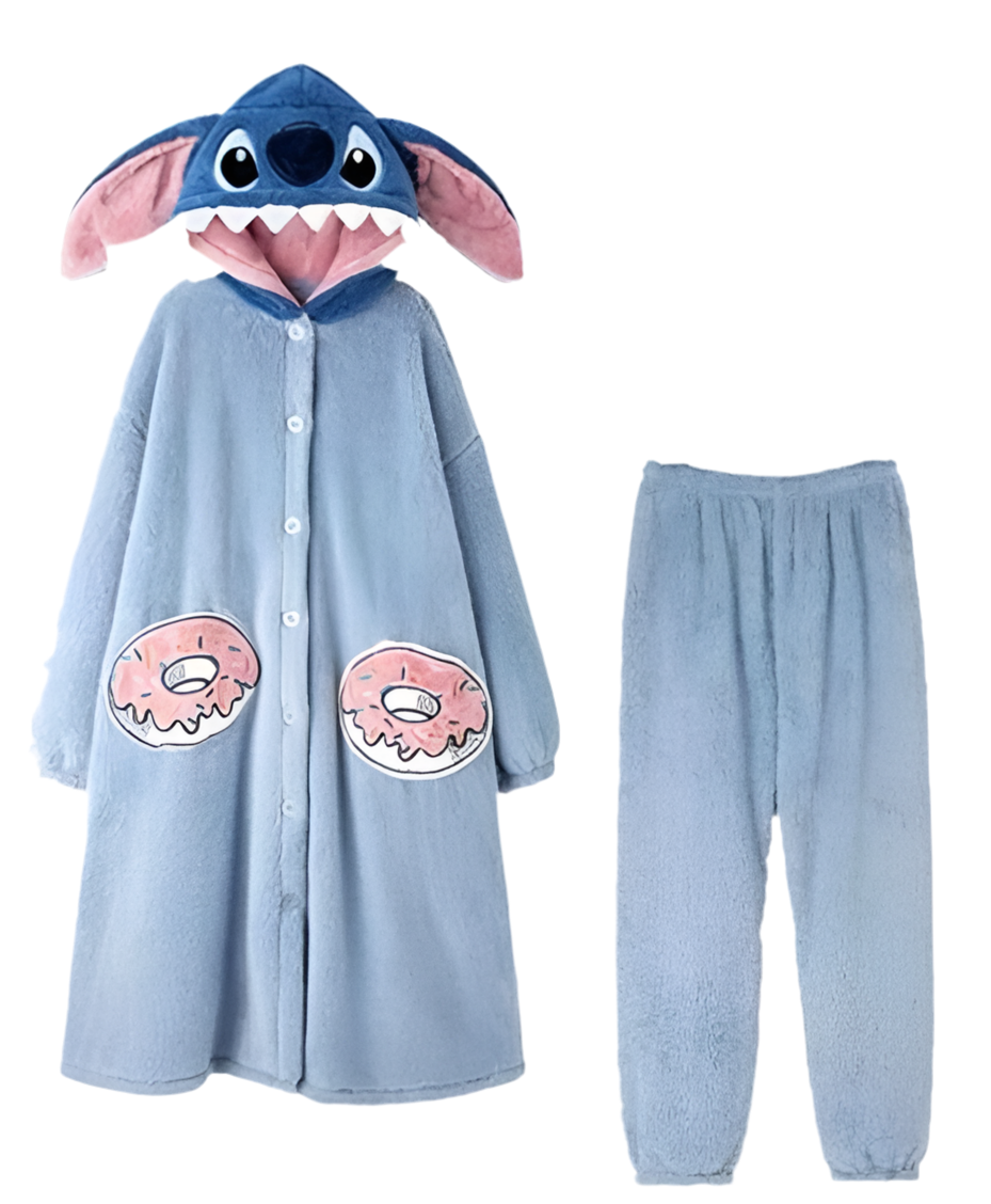 Stitch Like Cozy Snuggle Set – 2 Piecei Fleece Lounge Wear