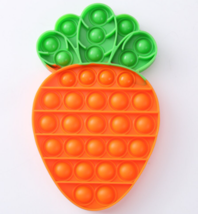 Pop It Fidget Toy- Orange Carrot