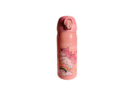 Children's Stainless Steel Water Bottle- Pink- Unicorn Magic (3)