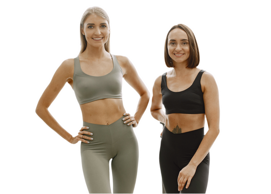 Be Magical- Juniors/Young Women's 2 Piece Athleisure Separates (Sports Bra - Charcoal Gray)