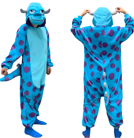 Scary Blue Guy “Sully” Lookalike Costume /Adult Onesie