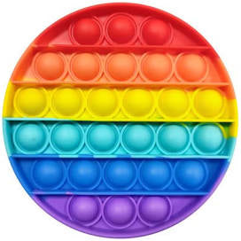 Pop It Fidget Toy- Rainbow Circle