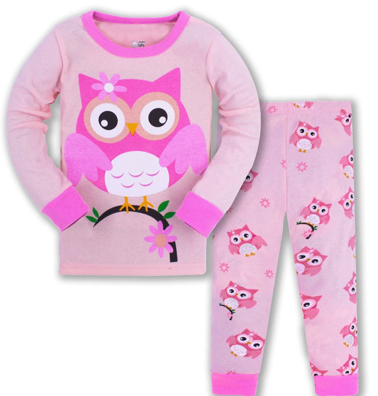 Be Magical- Girl's 2 Piece Pajama Set - Owl