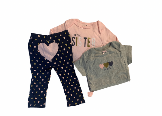 *Sale* Little Sister Onesie Set