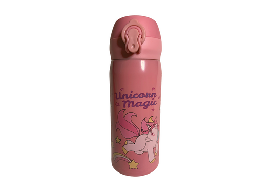 Children's Stainless Steel Water Bottle- Pink- Unicorn Magic (4)