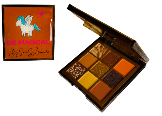 Be Magical- Eye Shadow 9 Color Palette- Fall Orange Case
