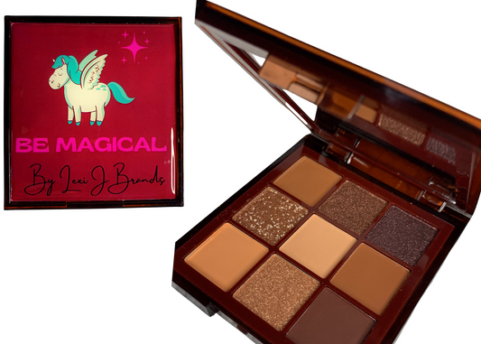 Be Magical- Eye Shadow 9 Color Palette- Burgundy Case