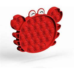 Pop It Fidget Toy- Red Crab
